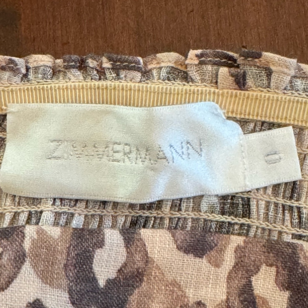 Zimmermann melody leopard print linen dress - Picture 5 of 5